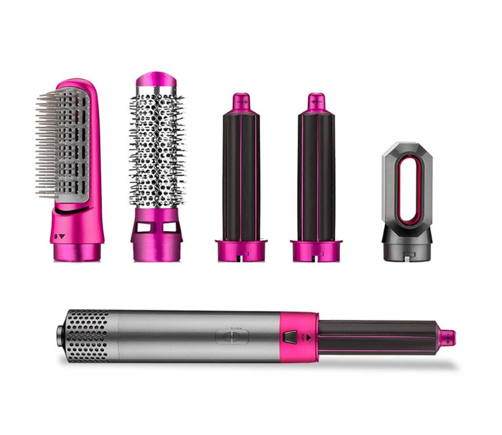 FRETE GRÁTIS - Escova Ellegance Deluxe Hair 5 em 1, Alisa, Seca, Modela, Faz Cachos e Anti-Frizz - BIVOLT (110v/220v)