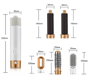 FRETE GRÁTIS - Escova Ellegance Deluxe Hair 5 em 1, Alisa, Seca, Modela, Faz Cachos e Anti-Frizz - BIVOLT (110v/220v)