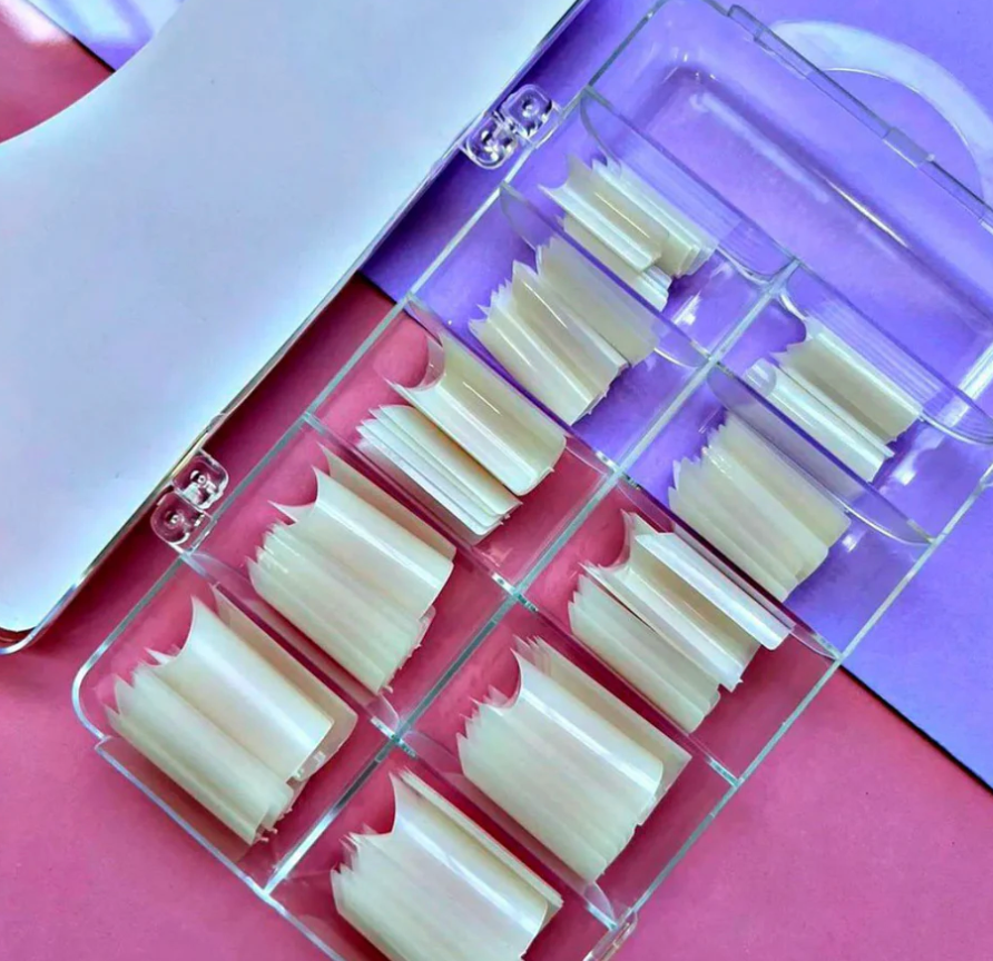 Unhas Postiça Tips de Unha Curvatura Kit 10 pacotes de 100 com total de 1000 Peças